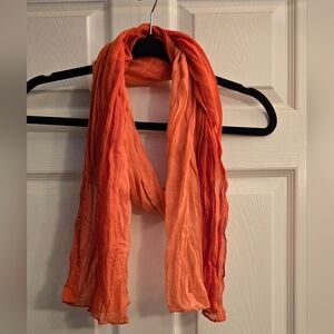 Elegant Orange Ombre Tones Gradient Scarf. 72" x 20"
